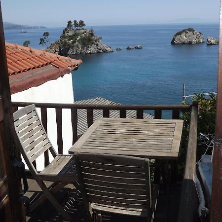 Blaue Welle Haus Apartment Parga Exterior foto